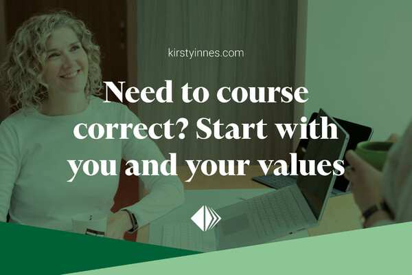 Need to course correct? Start with your values image